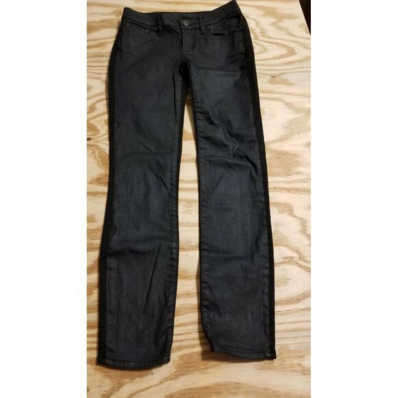J. Crew Toothpick Women's Jeans Low‎ Rise 25 Inseam 27 Black - Picture 1 of 11